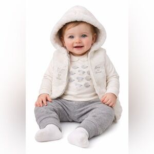 NEW with Tags Baby Clothing 3-Piece Cotton Set for Newborn Baby Girls and Boys